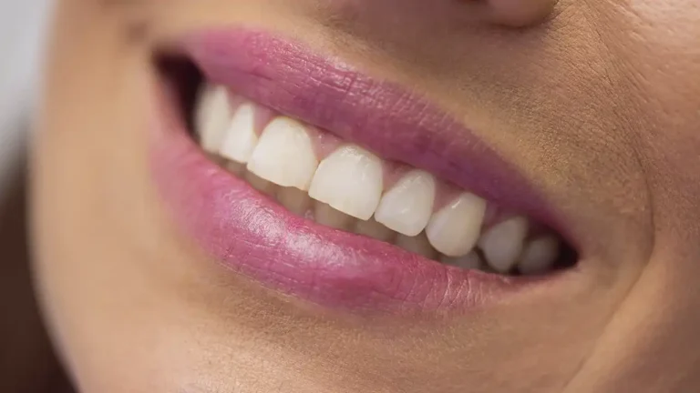 Ilustração médica mostrando um dente novo e saudável nascendo na gengiva, representando o novo remédio para regeneração dentária.