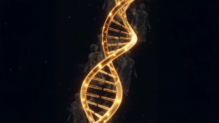 Representação visual do DNA Marcado e memória genética.