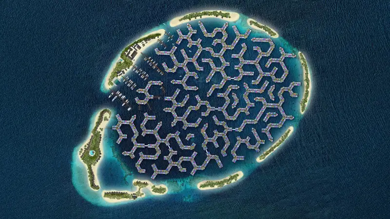 O futuro chegou: Cronograma aponta a chegada das primeiras 100 famílias à Maldives Floating City neste início de 2026. Conheça a cidade que não afunda