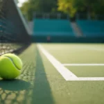 Uma imagem dividida mostra o tenista João Fonseca em ação na quadra, e Ronaldo Fenômeno, sorrindo, ao lado de um projeto de quadras de tênis, simbolizando o impacto do sucesso de Fonseca no investimento esportivo brasileiro